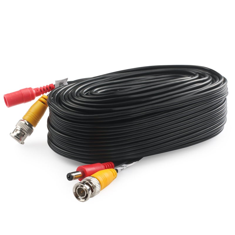 Postta BNC Video Power Cable (4 Pack 25 Feet) Video Security Camera Cable Wire with Eight Connectors for CCTV DVR Surveillance System - Image 4